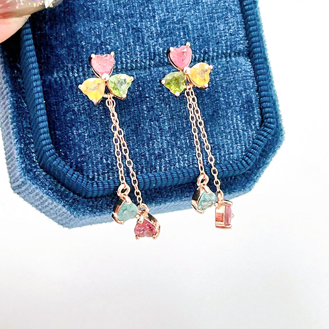 Azure Harmony Tourmaline Earrings