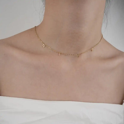 "NICE" Alphabet S925 Necklace