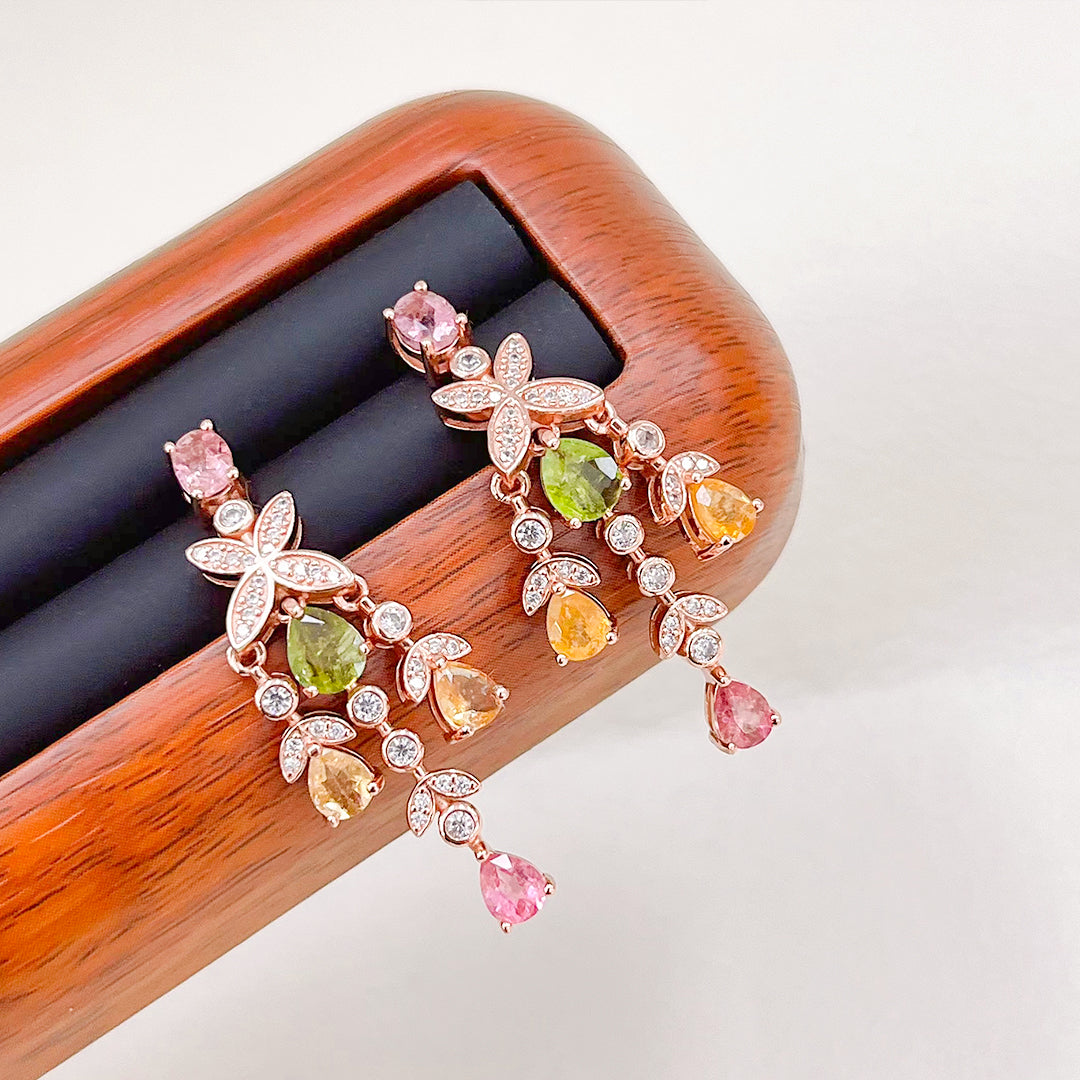 Tidal Serenity Tourmaline Studs