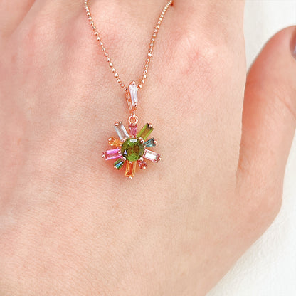 Mystic Oceanic Tourmaline Necklace