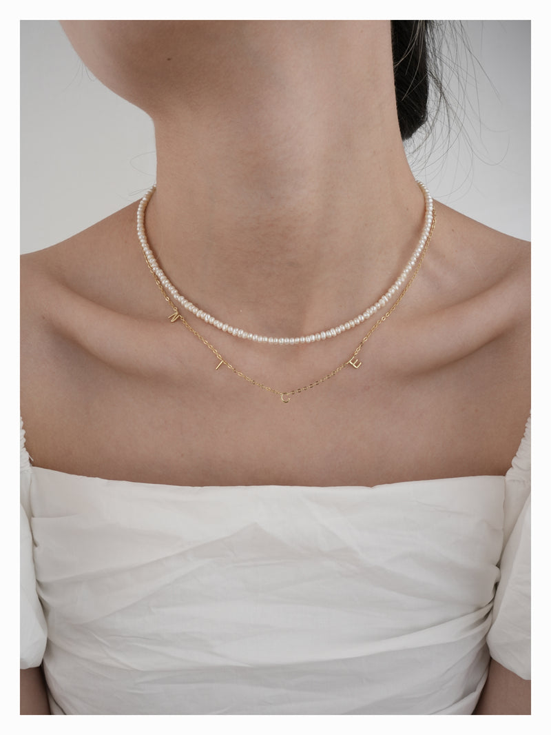 "NICE" Alphabet S925 Necklace