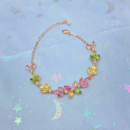 Vibrant Tourmaline Beaded Bracelet