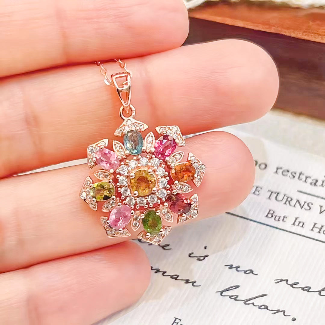 Oceanic Tranquility Tourmaline Pendant