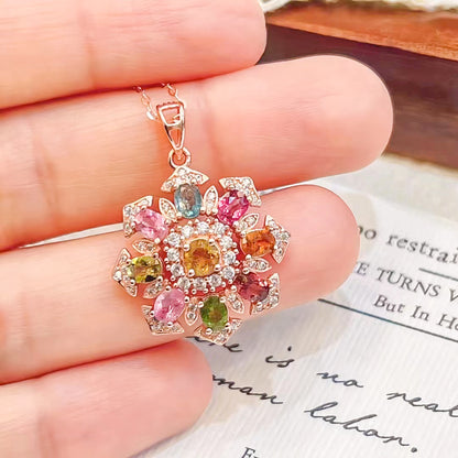 Oceanic Tranquility Tourmaline Pendant