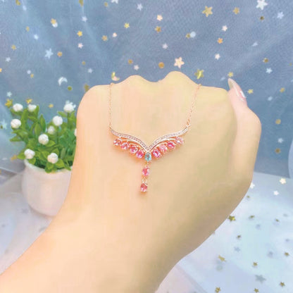 Radiant Tourmaline Gemstone Necklace