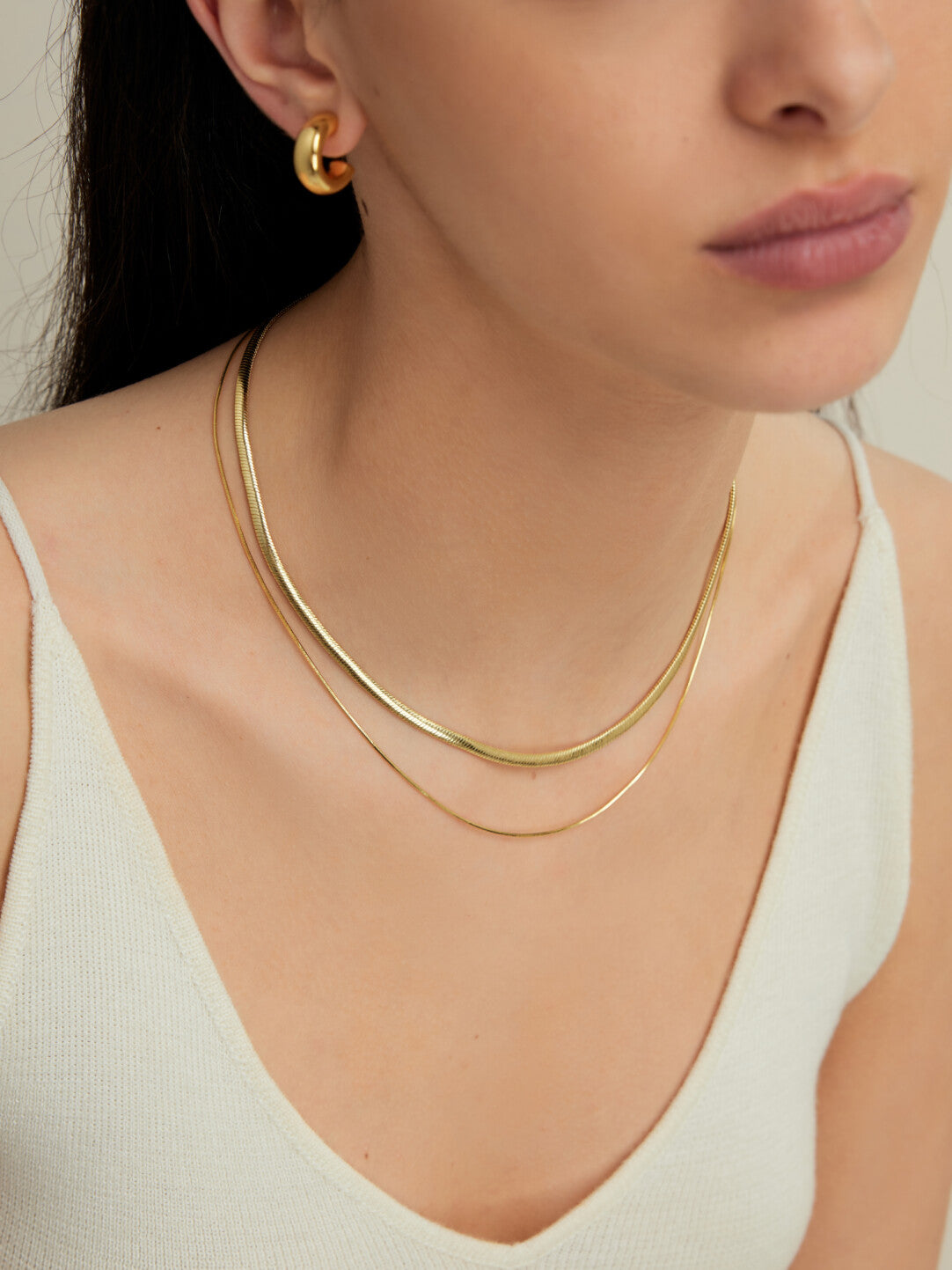 Double-Layer Snake Chain Necklace