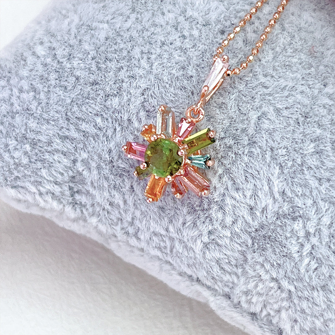 Mystic Oceanic Tourmaline Necklace