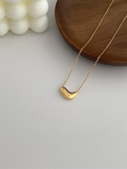 S925 Silver Small Gold Bead Stud Earrings Necklace Sets