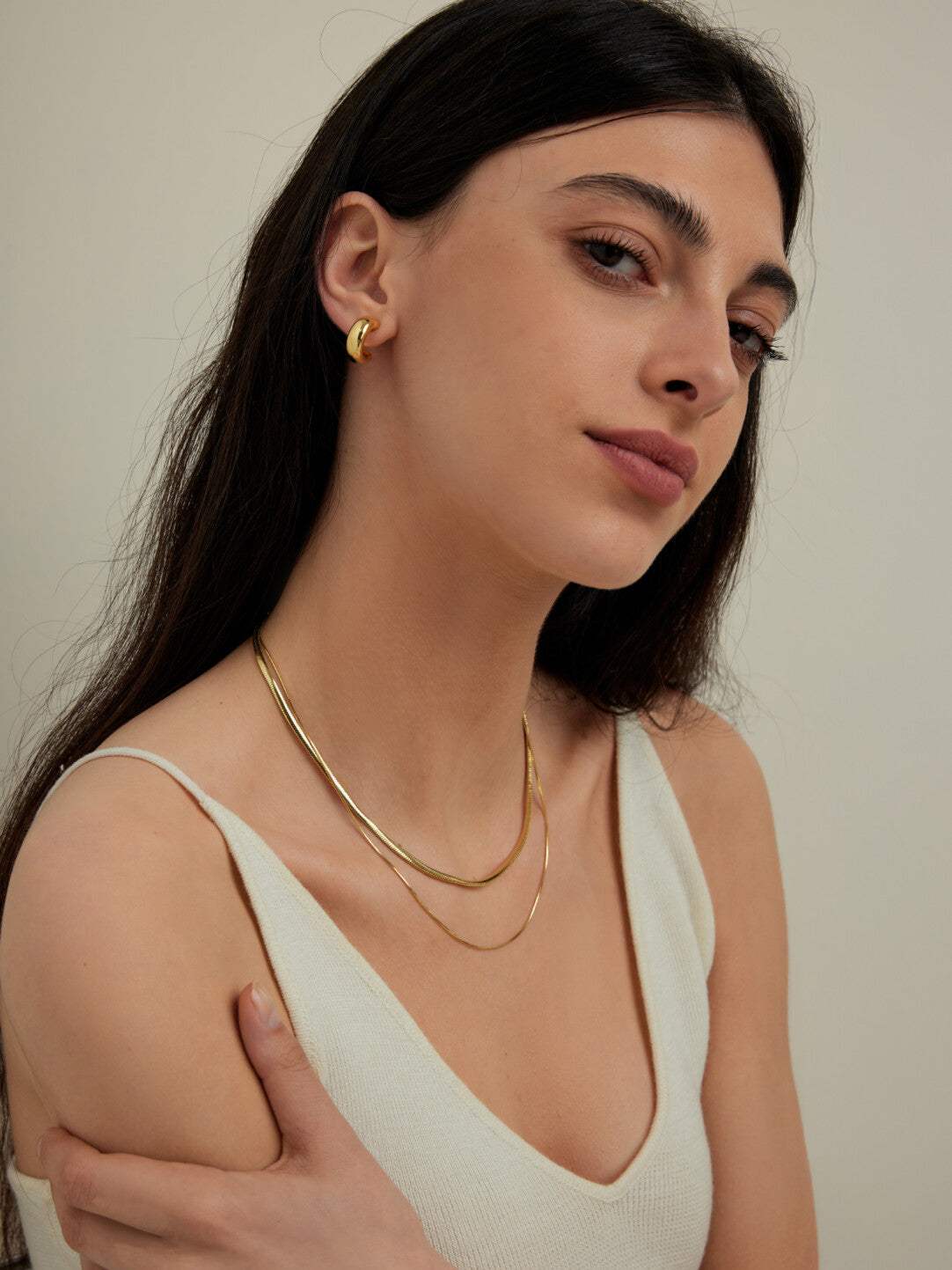 Double-Layer Snake Chain Necklace