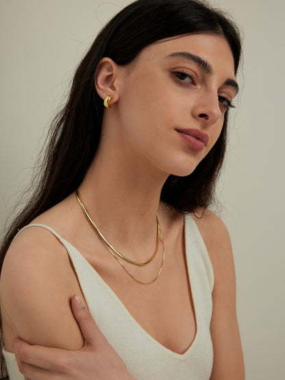 Double-Layer Snake Chain Necklace