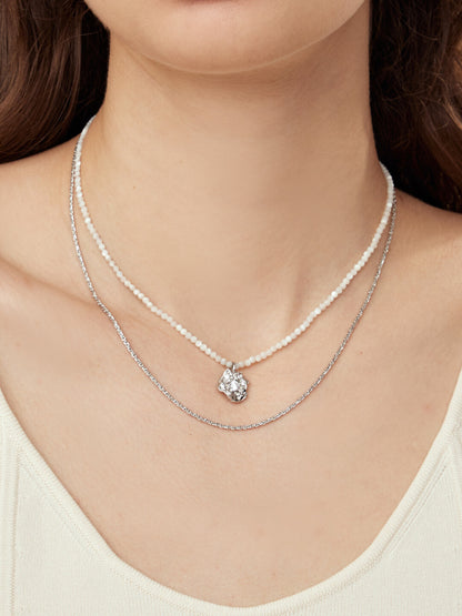Flower Core Dual-Layer Necklace