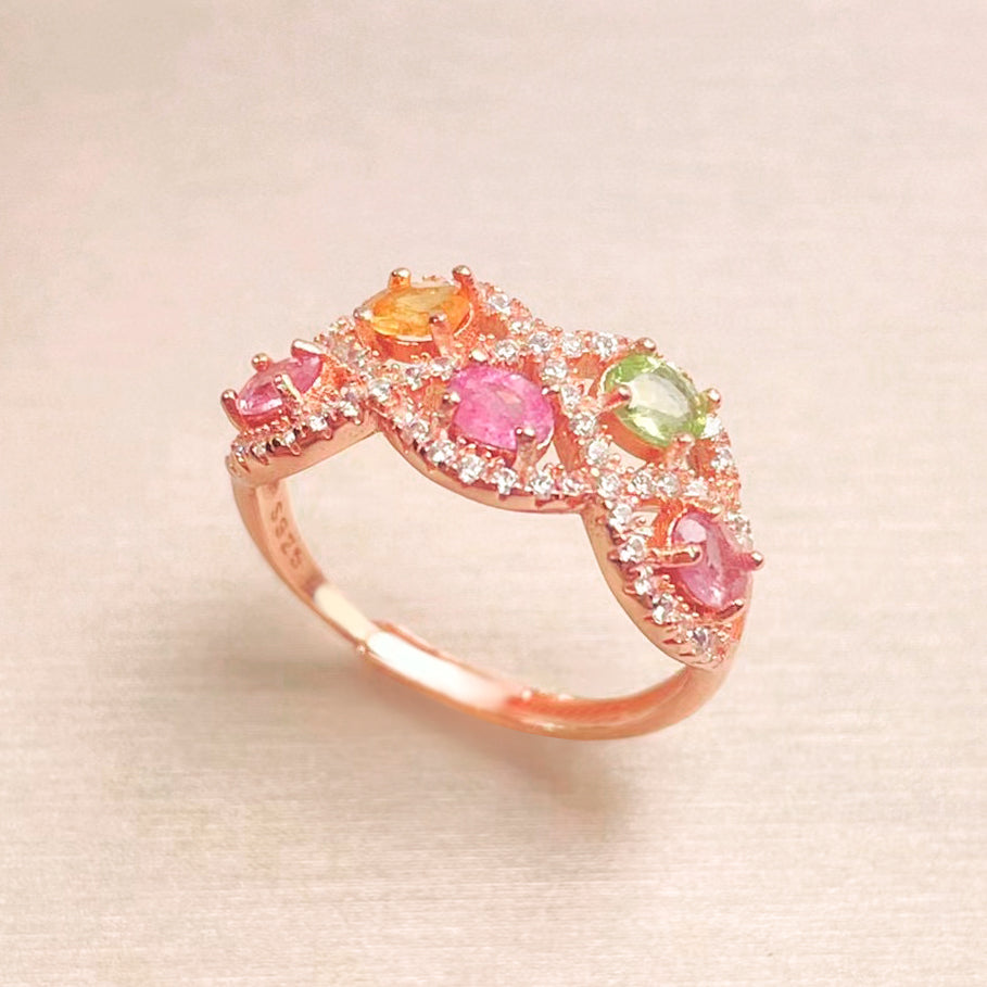 Luxurious Tourmaline Crystal Ring
