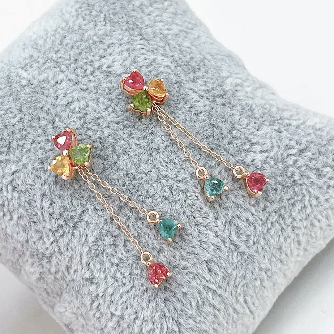 Azure Harmony Tourmaline Earrings
