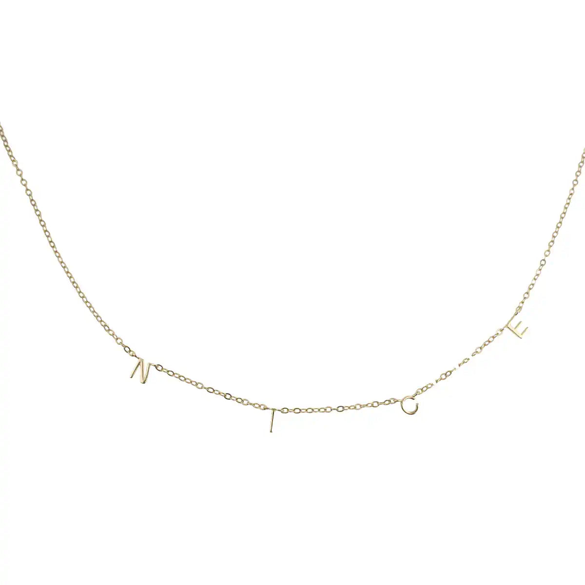 "NICE" Alphabet S925 Necklace