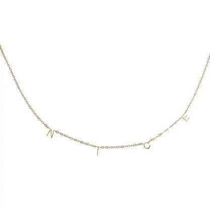 "NICE" Alphabet S925 Necklace