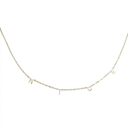 "NICE" Alphabet S925 Necklace