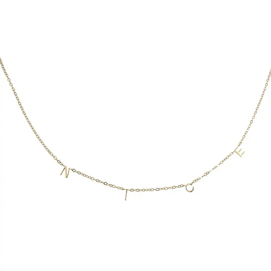 "NICE" Alphabet S925 Necklace