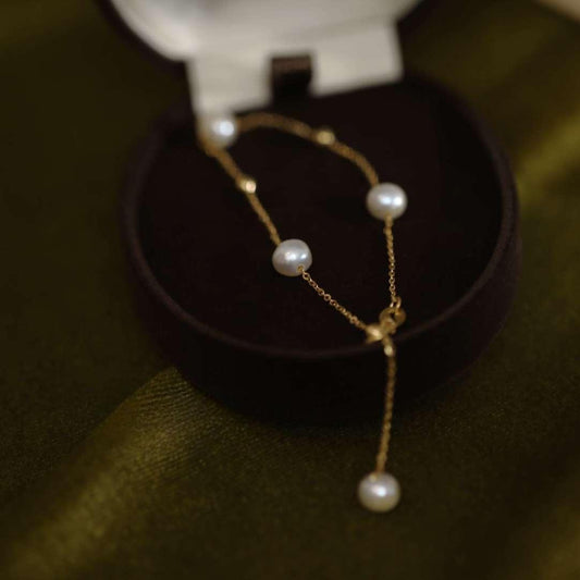 Tassel Round Pearl Bracelet