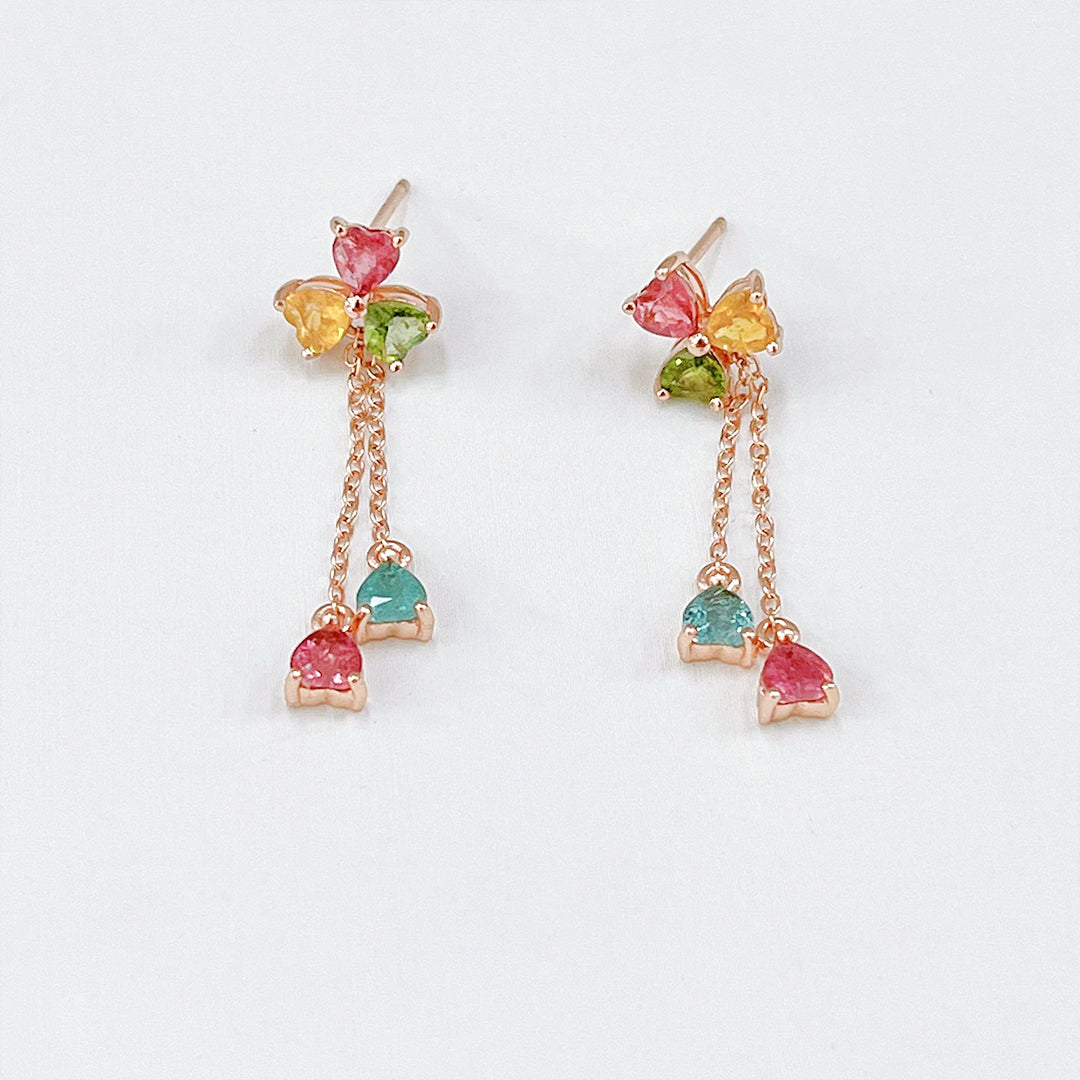Azure Harmony Tourmaline Earrings