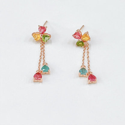 Azure Harmony Tourmaline Earrings