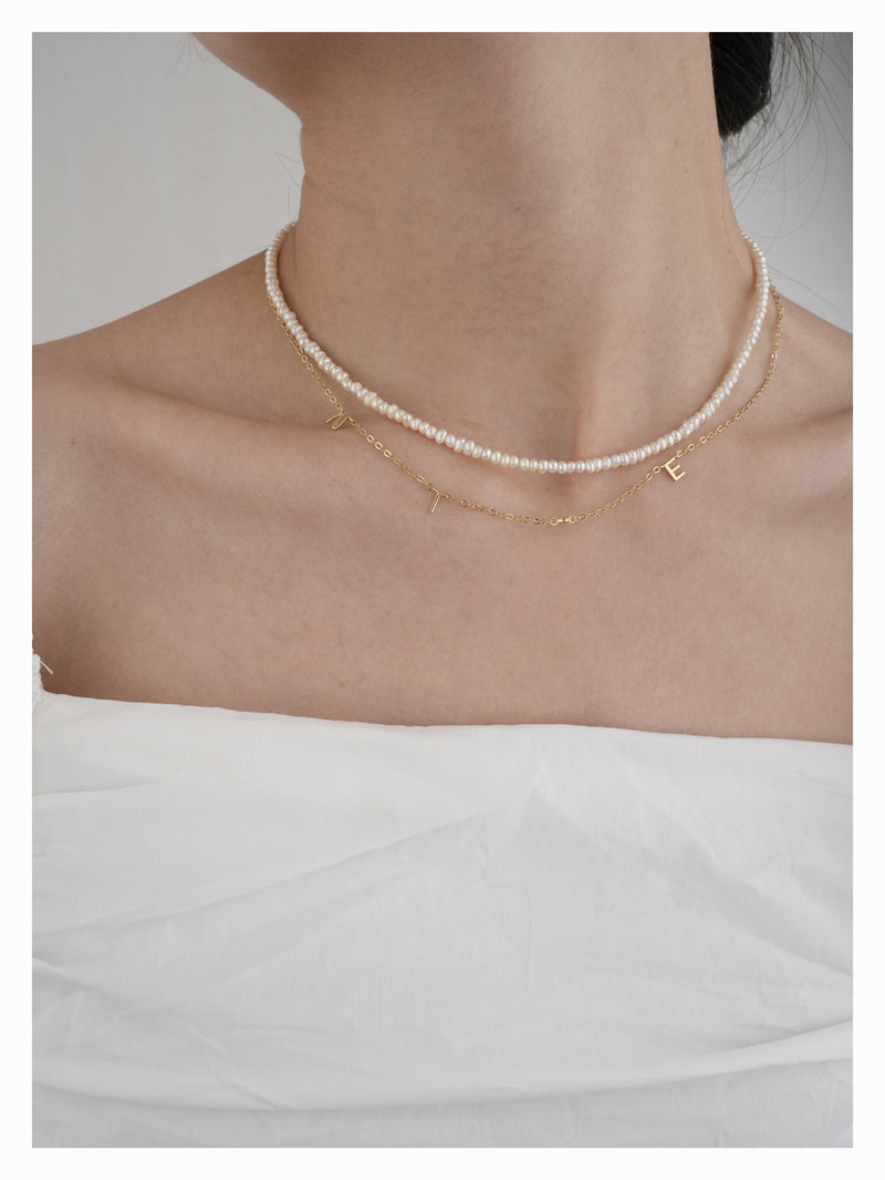 "NICE" Alphabet S925 Necklace