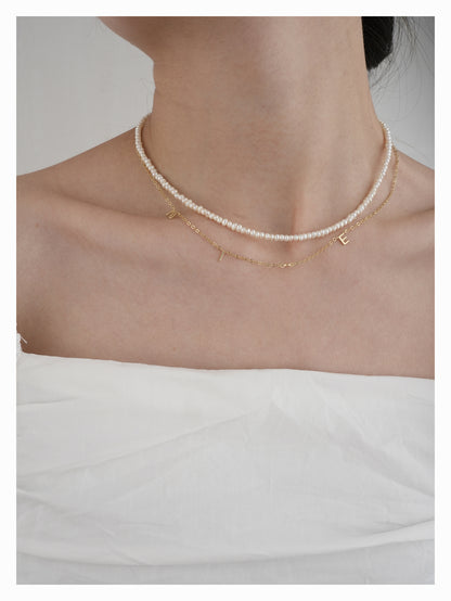 "NICE" Alphabet S925 Necklace