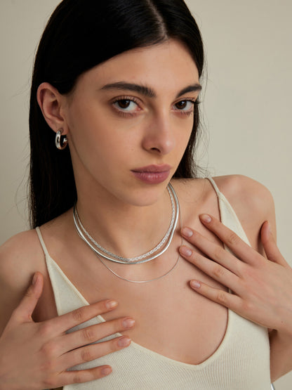Double-Layer Snake Chain Necklace