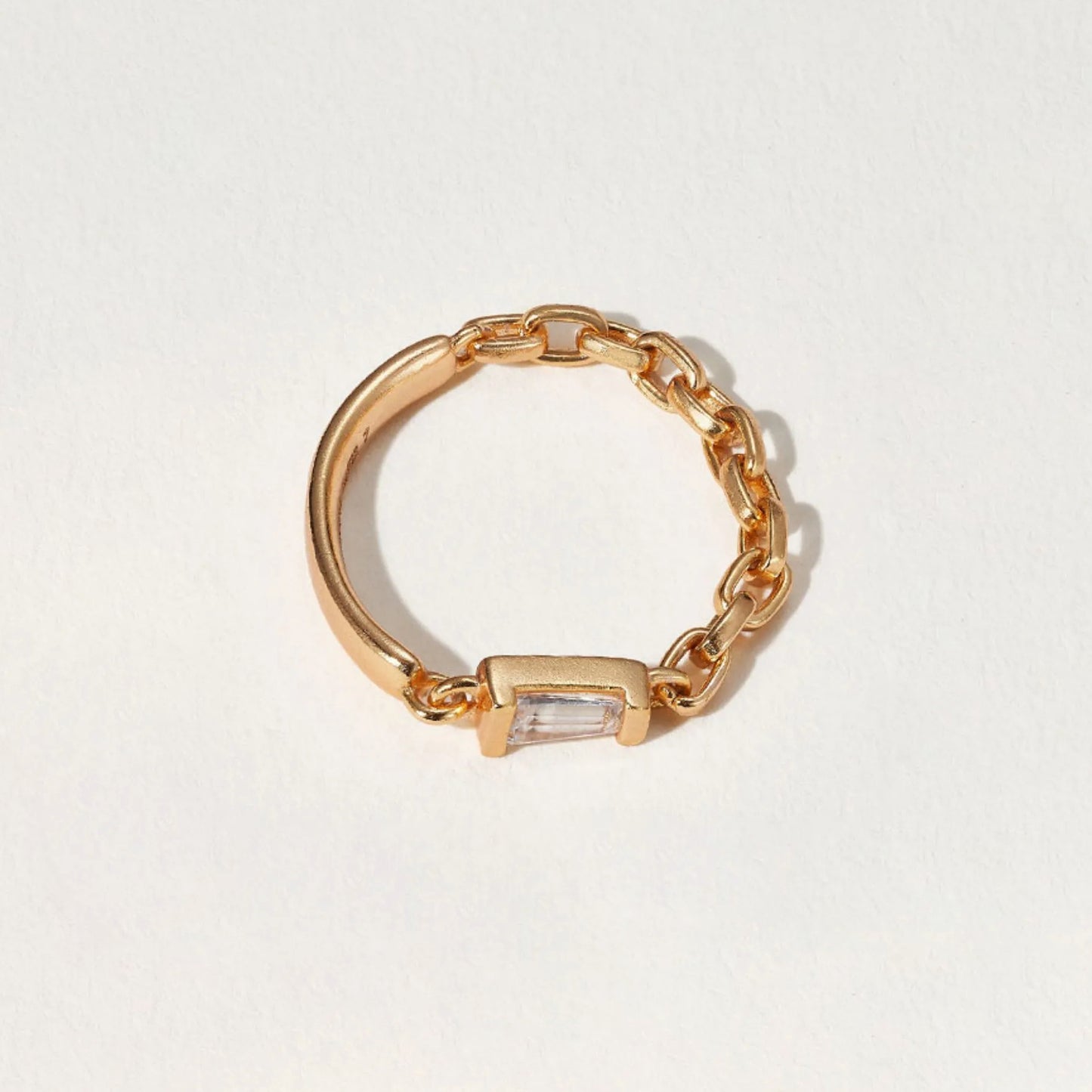 Baugette Cut Moissanite Ring