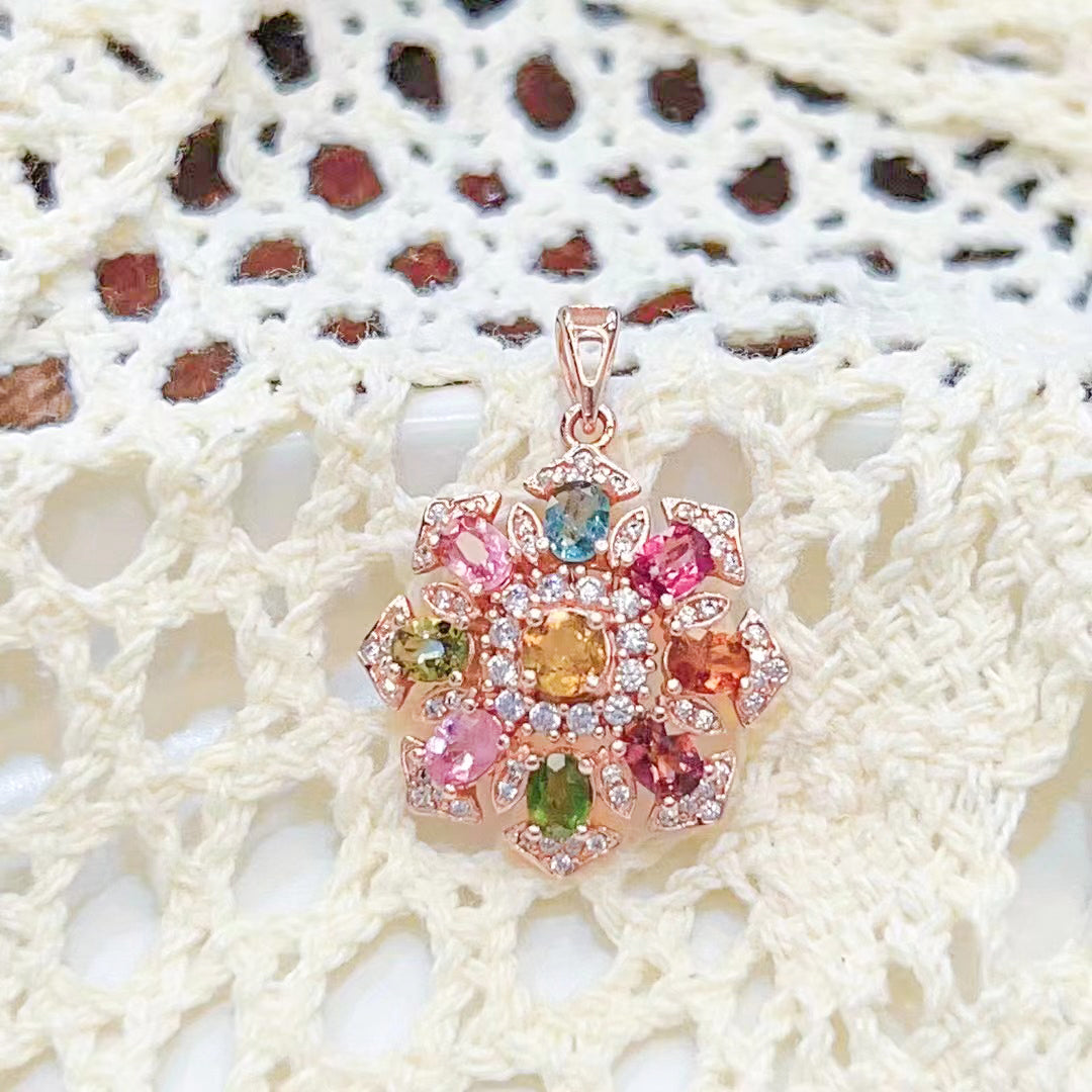 Oceanic Tranquility Tourmaline Pendant