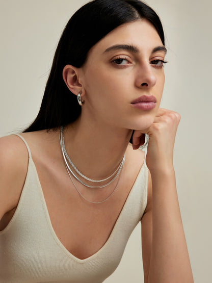 Double-Layer Snake Chain Necklace