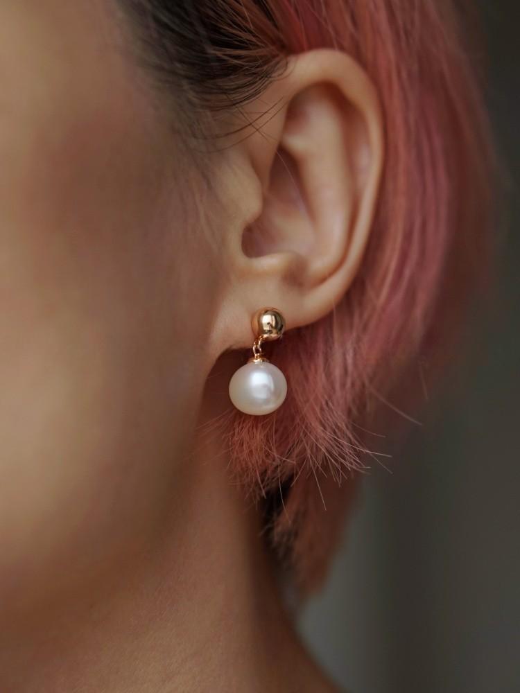 Baroque Freshwater Pearl Gold Plated Stud Earrings