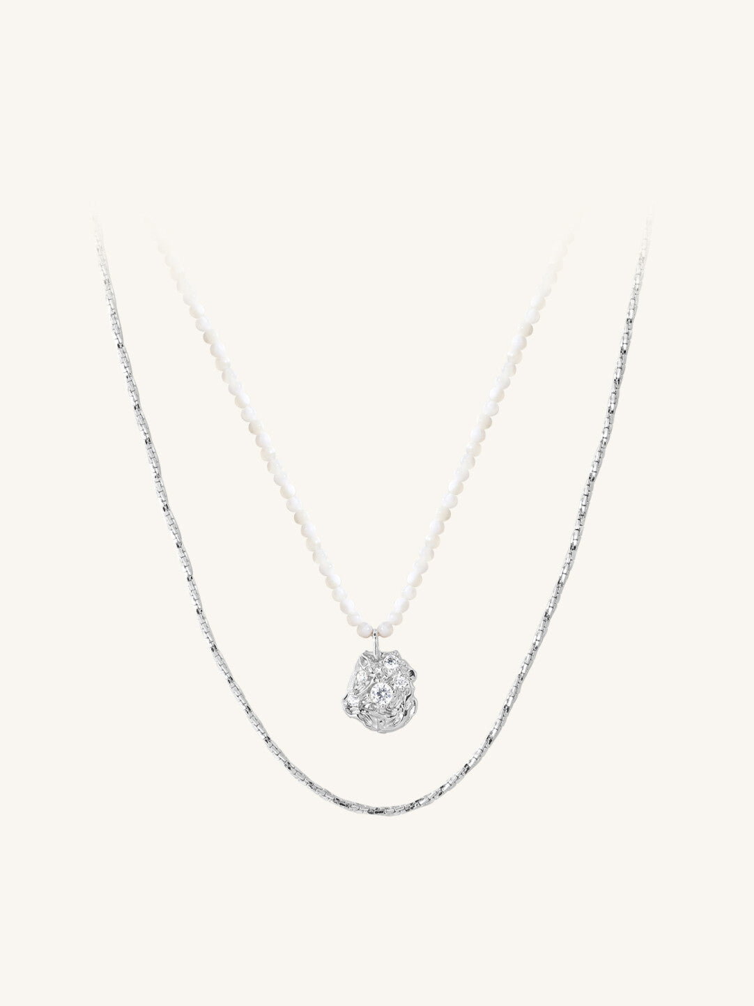 Flower Core Dual-Layer Necklace