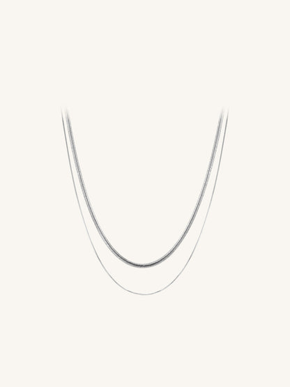 Double-Layer Snake Chain Necklace