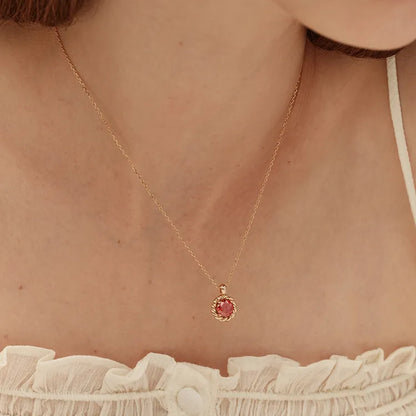 Colored Moissanite Twisted Design Necklace