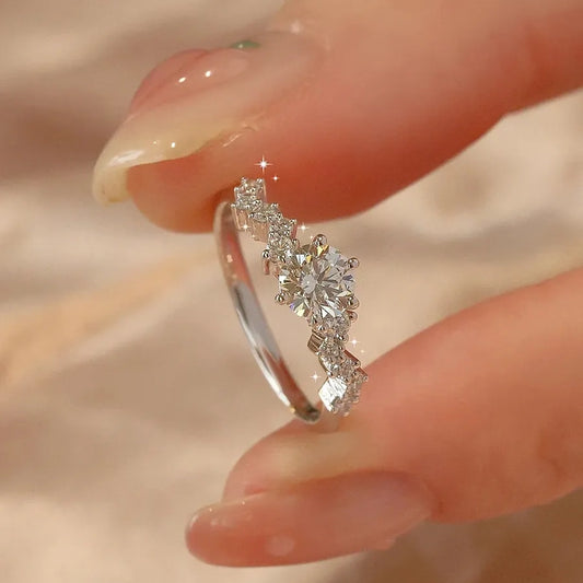 Twisted Shank Moissanite Ring