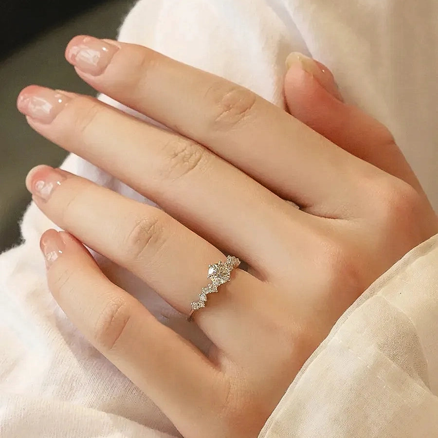 Twisted Shank Moissanite Ring