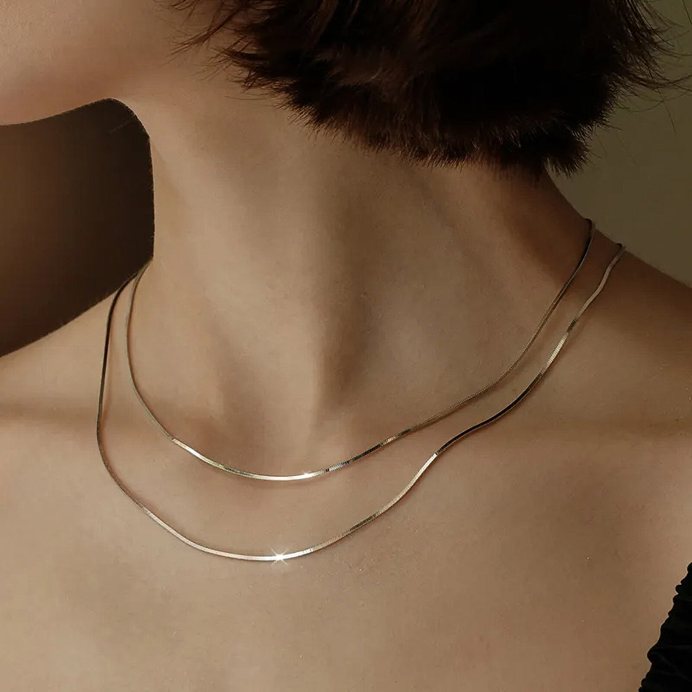 Minimal Snake Chain Necklace