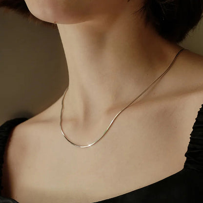 Minimal Snake Chain Necklace