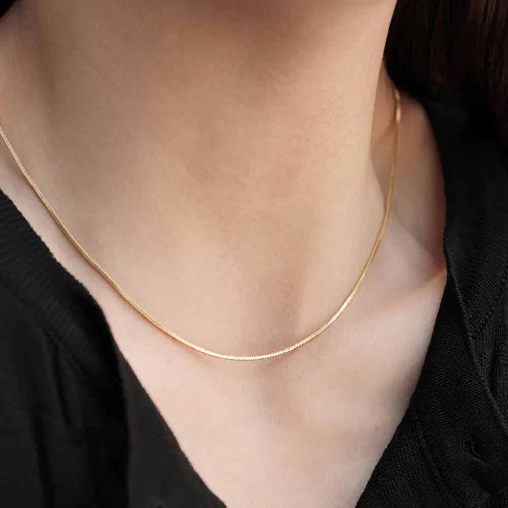 Minimal Snake Chain Necklace