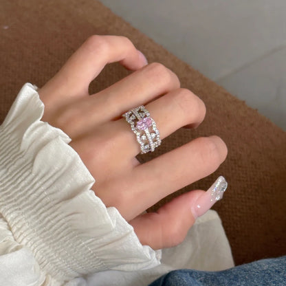 Petal Lace Eternity Ring