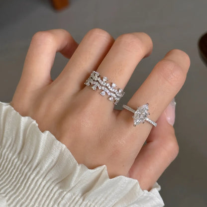 Petal Lace Eternity Ring