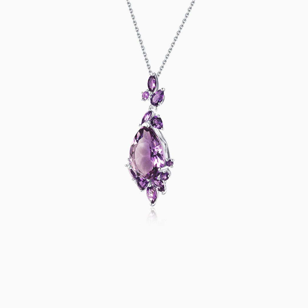 Amethyst Elegance 925 Silver Pendant