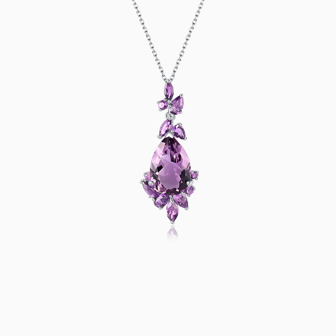 Amethyst Elegance 925 Silver Pendant