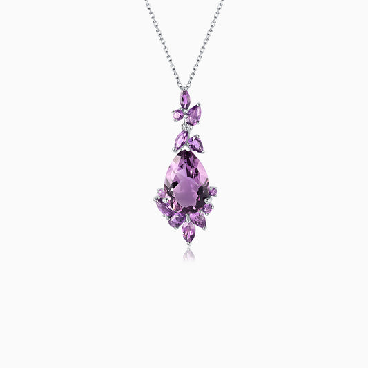 Amethyst Elegance 925 Silver Pendant