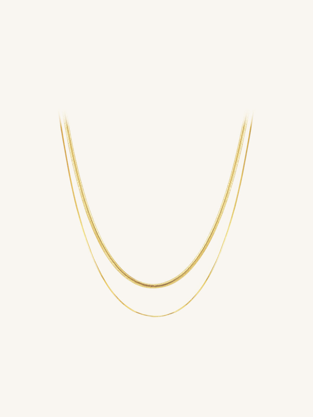 Double-Layer Snake Chain Necklace