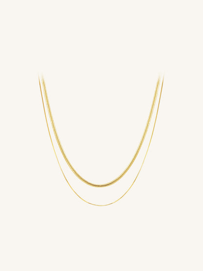 Double-Layer Snake Chain Necklace