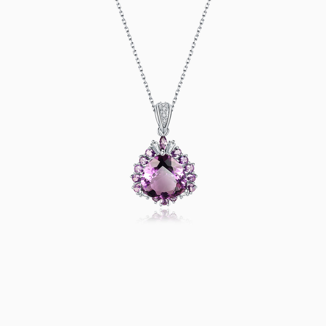 Elegant Amethyst Embrace Pendant