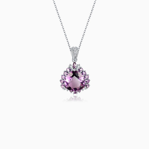 Elegant Amethyst Embrace Pendant