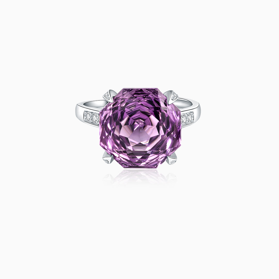 Amethyst Empowerment Crown Ring