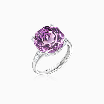 Amethyst Empowerment Crown Ring